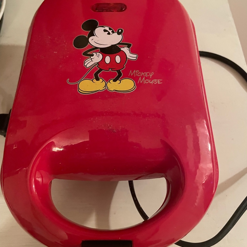 Disney Red Mickey Mouse Waffle Maker
